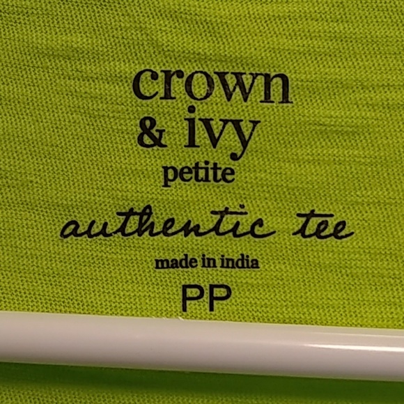 🆕Crown and Ivy Authentic Tee in Mint LS Tee PP - Picture 4 of 4